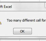 Too Many Different Cell Formats in Excel