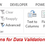 MS Excel Data Validation for Accountants