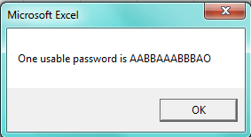 recover excel password