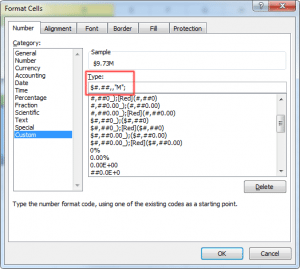 Custom Format Excel Cells