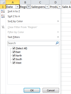 Excel Tip Filter Data