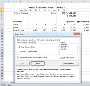 Use Solver in Excel