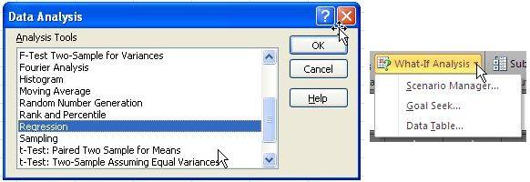 Excel Skills - Analysis Tool Pack and What If Analysis