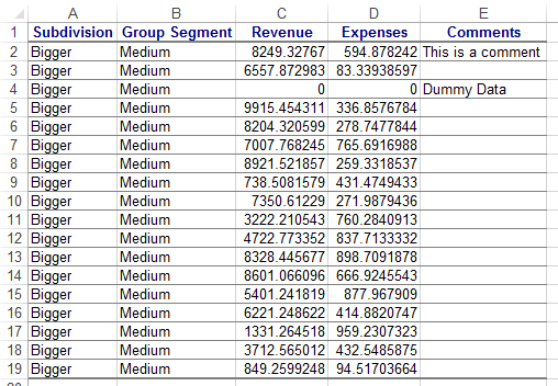 How To Annotate An Excel Pivot Table